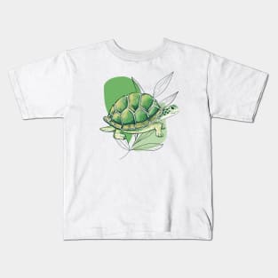 The wisdom of the turtle Kids T-Shirt